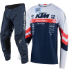 CONJUNTO TROY LEE DESIGNS 2021 MIX SE ULTRA FACTORY TEAM & GP - BRANCO / NAVY